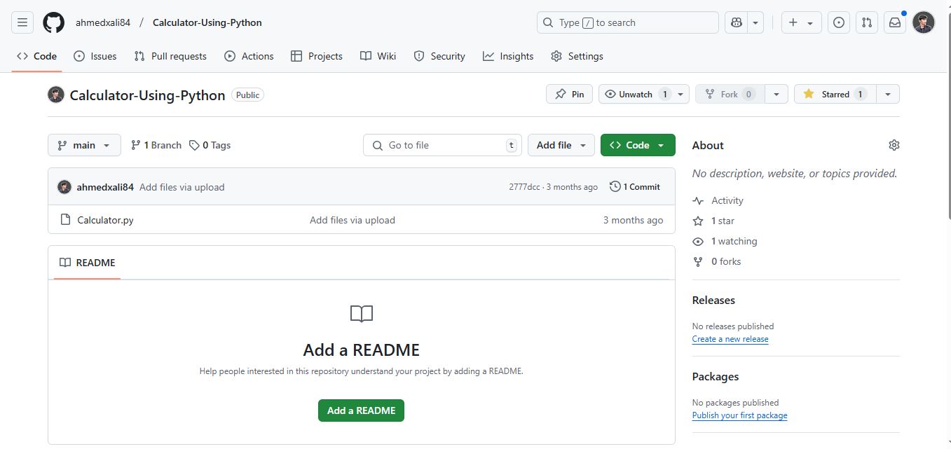 Simple Calculator Using Python